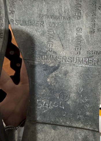 Siyah Deri Sandalet - Görsel 3