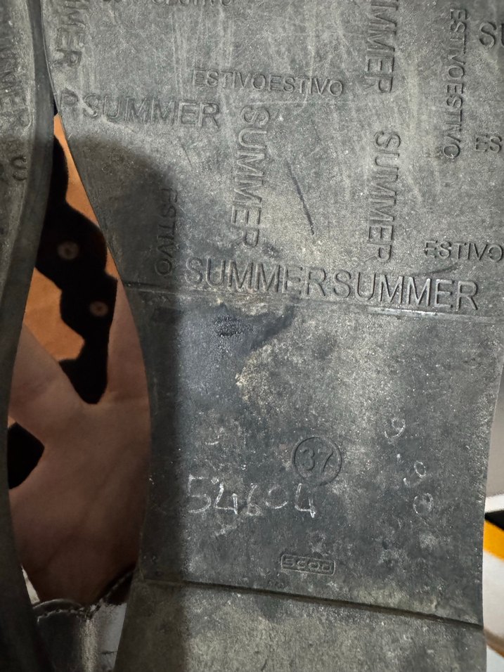 Siyah Deri Sandalet - Görsel 3