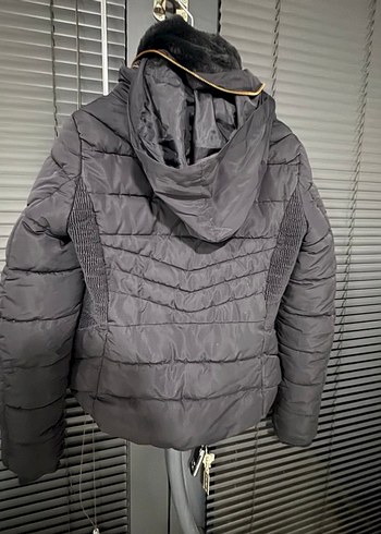 Zara Koyu Lacivert  Parka XS - Görsel 3