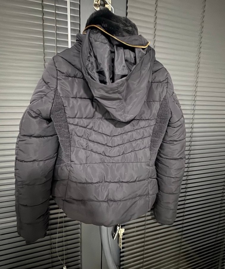 Zara Koyu Lacivert  Parka XS - Görsel 3