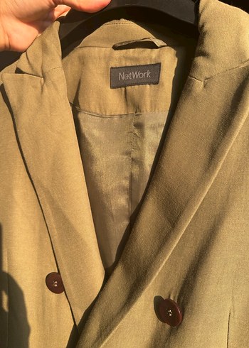 36 Beden Haki Blazer Ceket