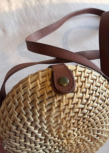 Beden J.Crew Bej Bohem Hasır Örgü Çanta