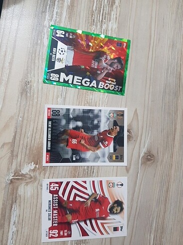 özel futbol kartları, Rafa Silva ,Alexander-Arnolo,Mohamed Salah