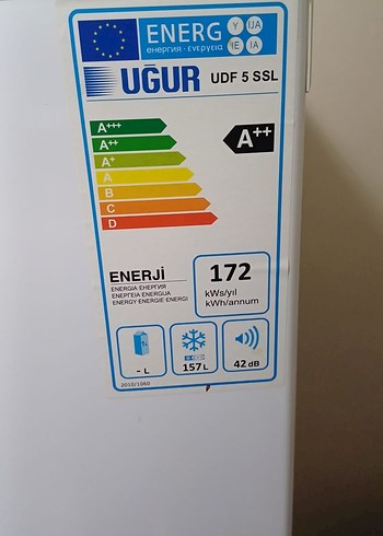 Uğur UDF 5 SSL temiz derin dondurucu. 5 çekmeceli