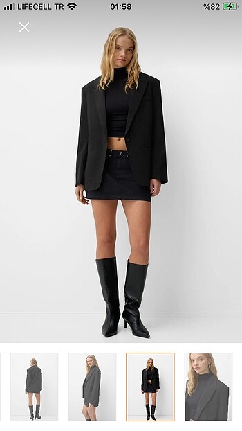 s Beden Bershka Blazer Ceket