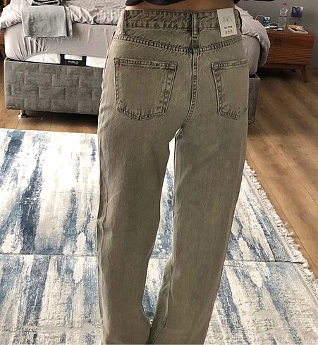 ZARA HIGH RISE FULL LENGHT WIDE LEG JEAN - Görsel 6