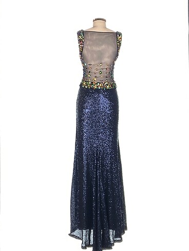 m Beden Vintage Love Uzun Abiye %70 İndirimli.