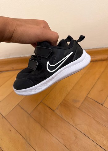 25 Beden siyah Renk Siyah Erkek Çocuk Spor Ayakkabı Velcro