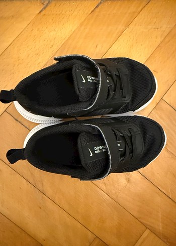 25 Beden siyah Renk Siyah Erkek Çocuk Spor Ayakkabı Velcro