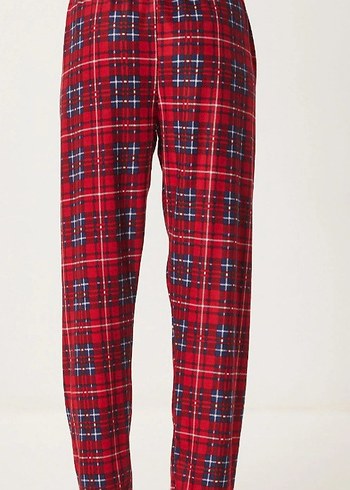 44 Beden kırmızı Renk Ekose pijama altı 3xl.4xl.5xl.6xl