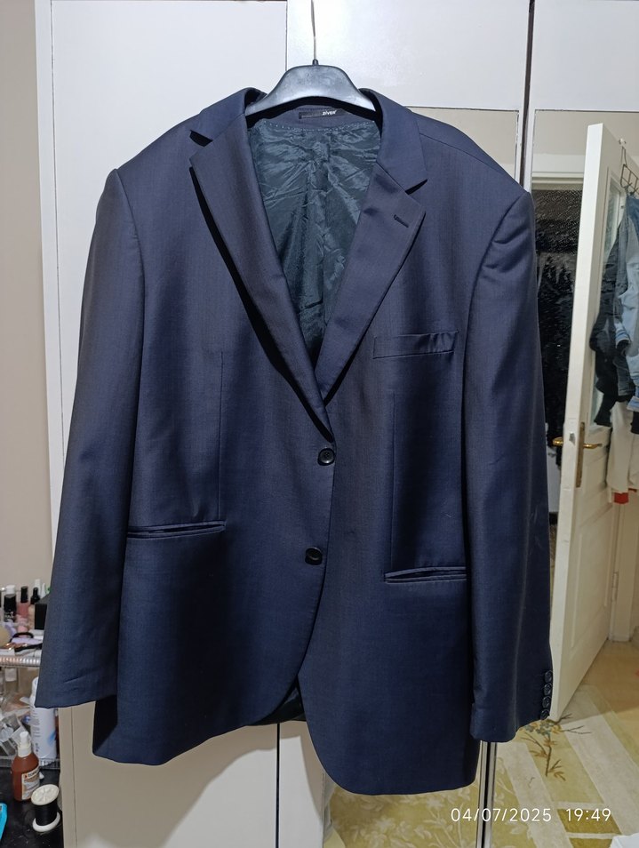 Lacivert Erkek Takım Elbise Ceketi - Görsel 5