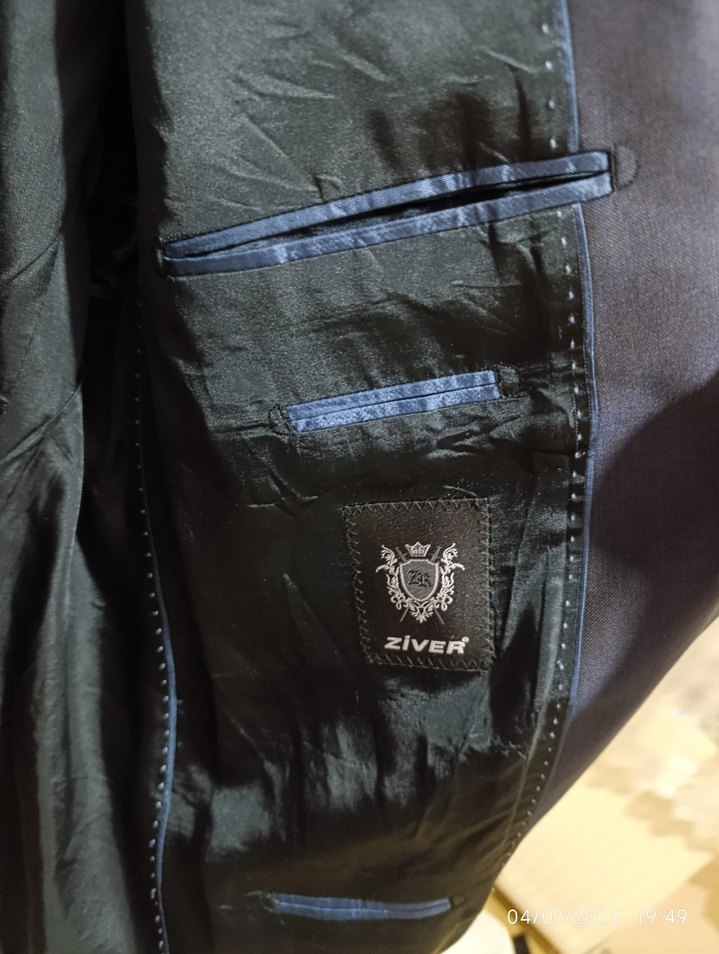 Lacivert Erkek Takım Elbise Ceketi - Görsel 3