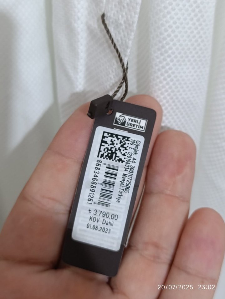 vakko Keten Uzun Kollu damatlık gömlek - Görsel 4