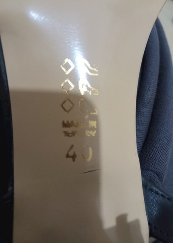 Siyah Kadın Tokalı Topuklu ayakkabı - Görsel 5