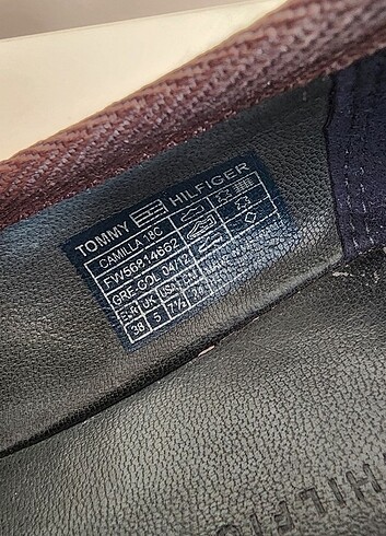 38 Beden kahverengi Renk Tommy Hilfiger babet orjinal