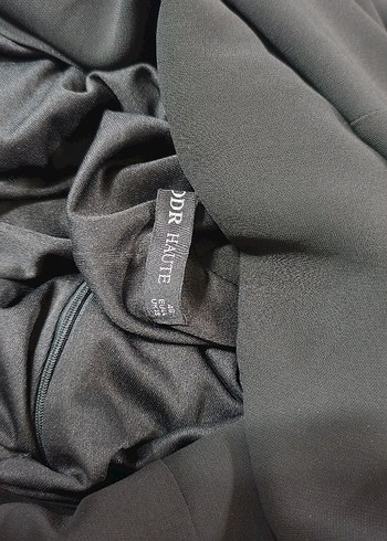 Boncuk İşlemeli Siyah Midi Elbise - Görsel 5