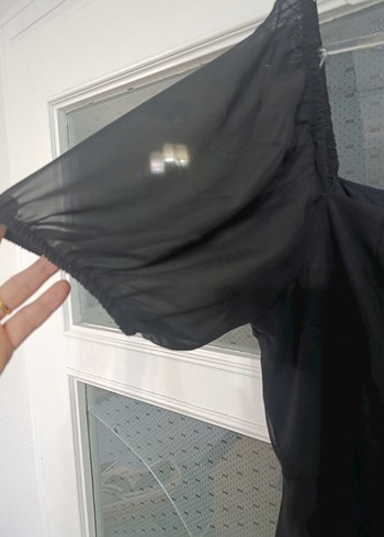 Siyah Uzun Kollu Gotik Gece Elbisesi - Görsel 5