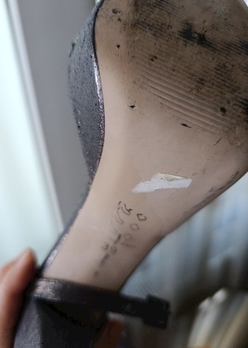 Gri Yılan Desenli Platform Topuklu Kadın Ayakkabı - Görsel 8