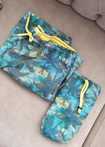 Renkli Bağcıklı Erkek  Çocuk Havuz Şort Mayo - Görsel 7