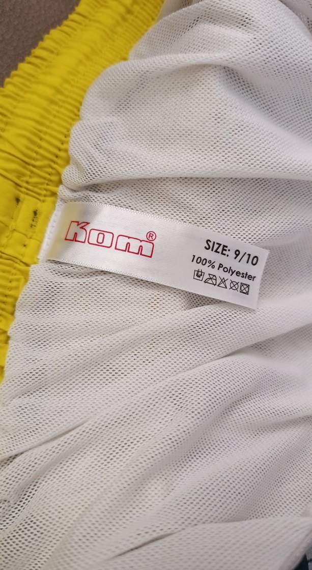 Kom Marka Sarı Bağcıklı Renkli Erkek Mini Deniz Şortu - Görsel 3