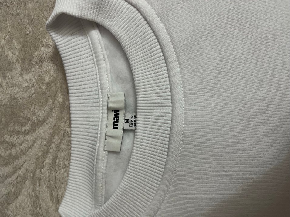 Mavi Beyaz Kadın sweat - Görsel 3