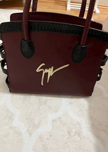 Bordo Deri Kadın El Çantası - Görsel 3