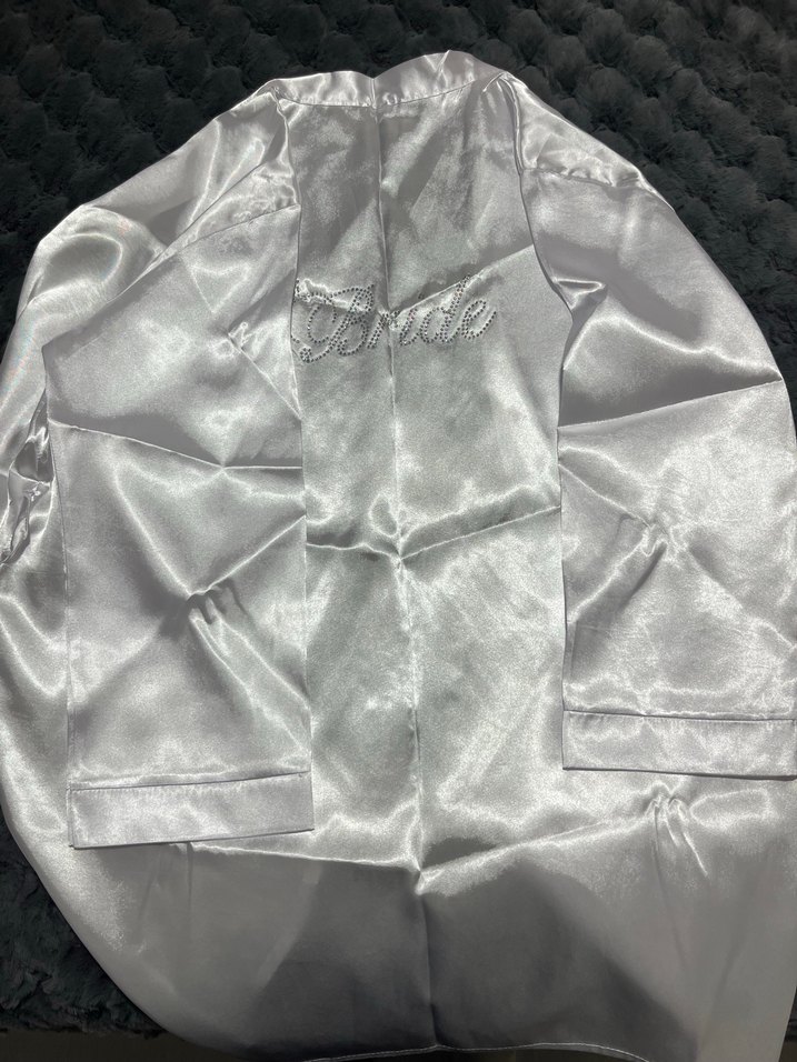 Nakışlı Beyaz Uzun Kadın bride yeleği - Görsel 2