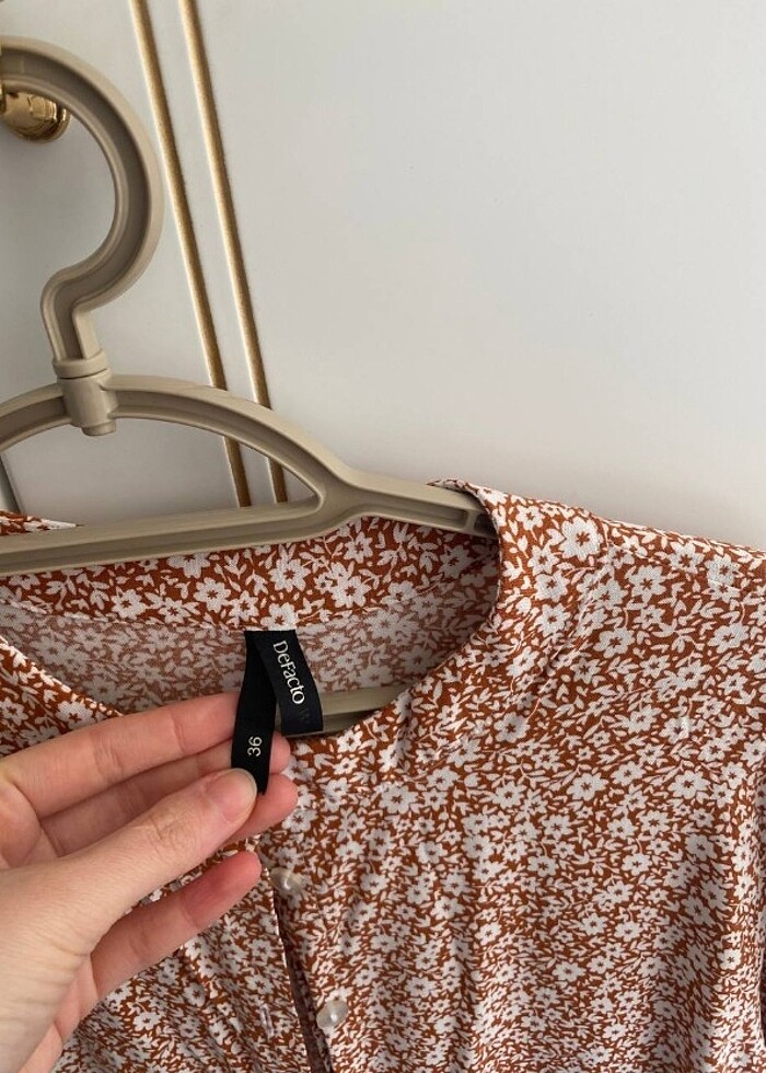 Testtir pamuklu uzun elbise  - Görsel 2