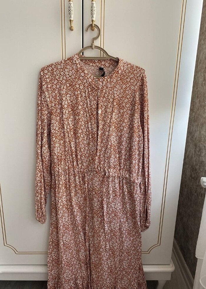 Testtir pamuklu uzun elbise  - Görsel 4