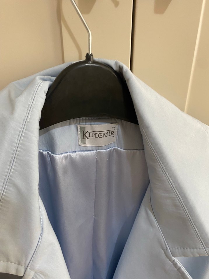 Mavi Kadın Midi Trençkot - Görsel 5