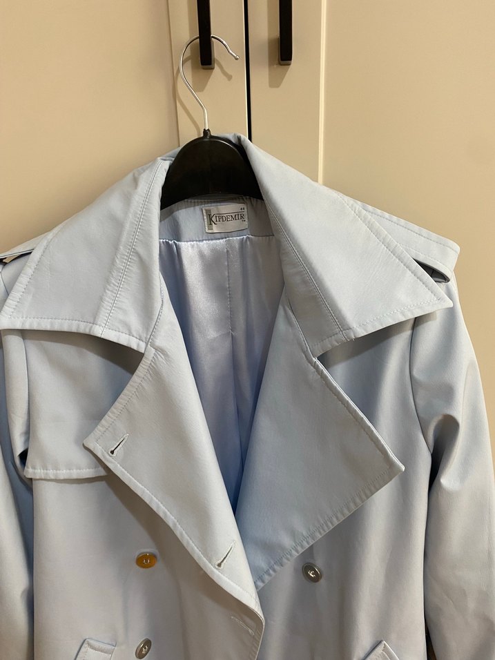 Mavi Kadın Midi Trençkot - Görsel 2