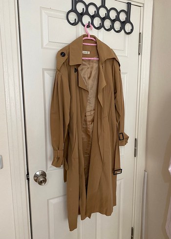 Camel Rengi Astarlı Trençkot
