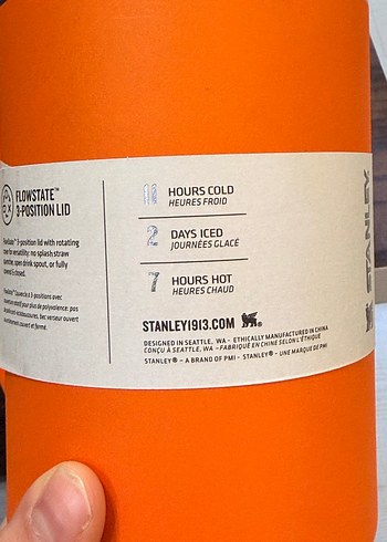 Turuncu Stanley termos - Görsel 5