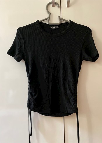 Beyaz Keten Pliseli Kısa Bluz - Görsel 7