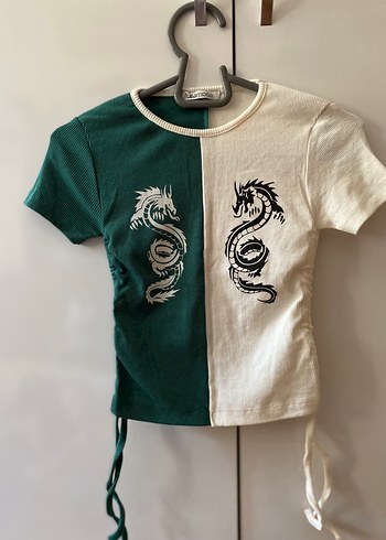 Beyaz Keten Pliseli Kısa Bluz - Görsel 14