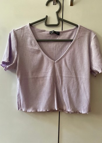 Beyaz Keten Pliseli Kısa Bluz - Görsel 17