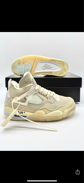 36 Beden NİKE AIR JORDAN RETRO 4 OFF WHITE