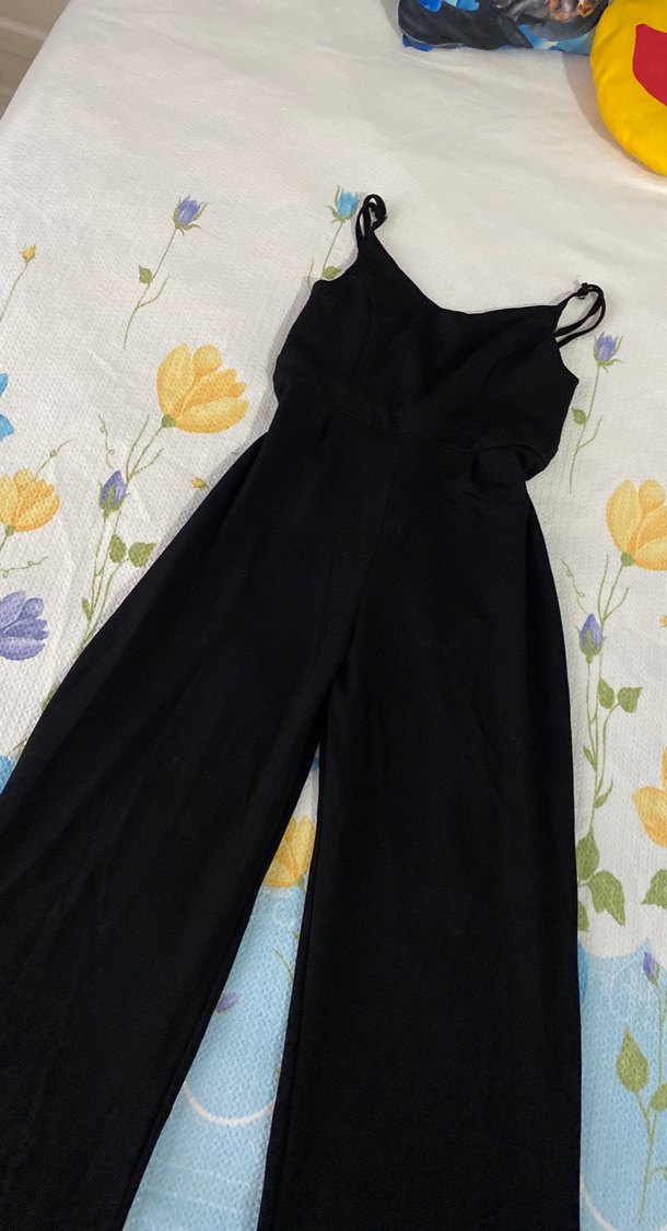 Siyah Askılı Uzun Tulum - Görsel 2