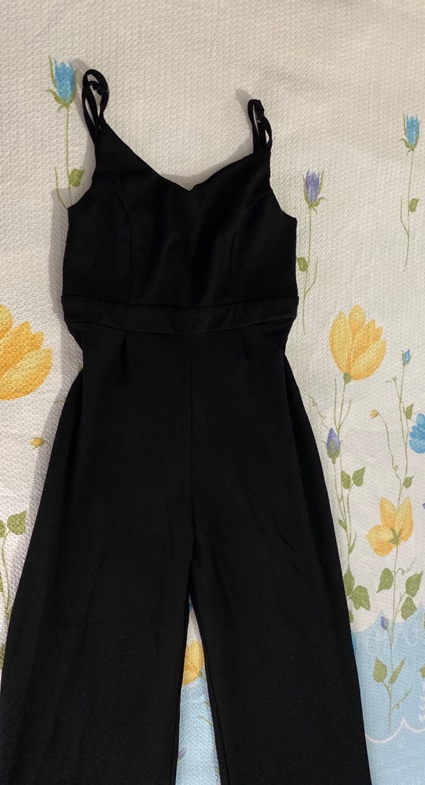 Siyah Askılı Uzun Tulum - Görsel 5