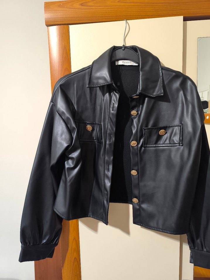 Etik Desenli Siyah Midi yağmurluk - Görsel 3