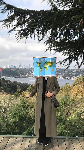 Trench coat armine 38 beden astarlı