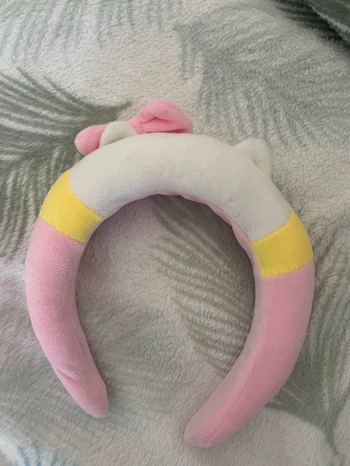 Pembe Nakışlı Peluş Kız Çocuk Taç - Görsel 2