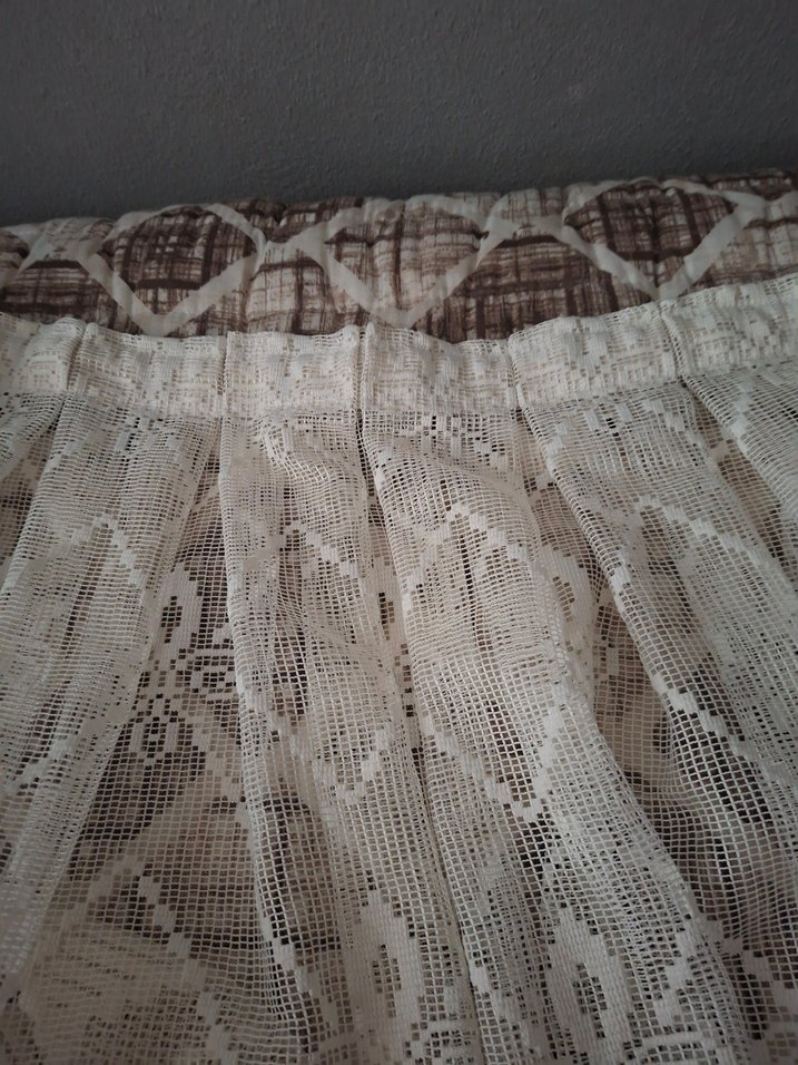 Bohem Beyaz Dantel mutfak Perde sı - Görsel 2