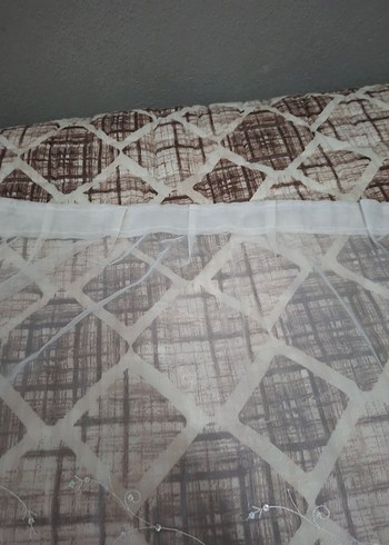 pul detaylı tek camlık tül - Görsel 3