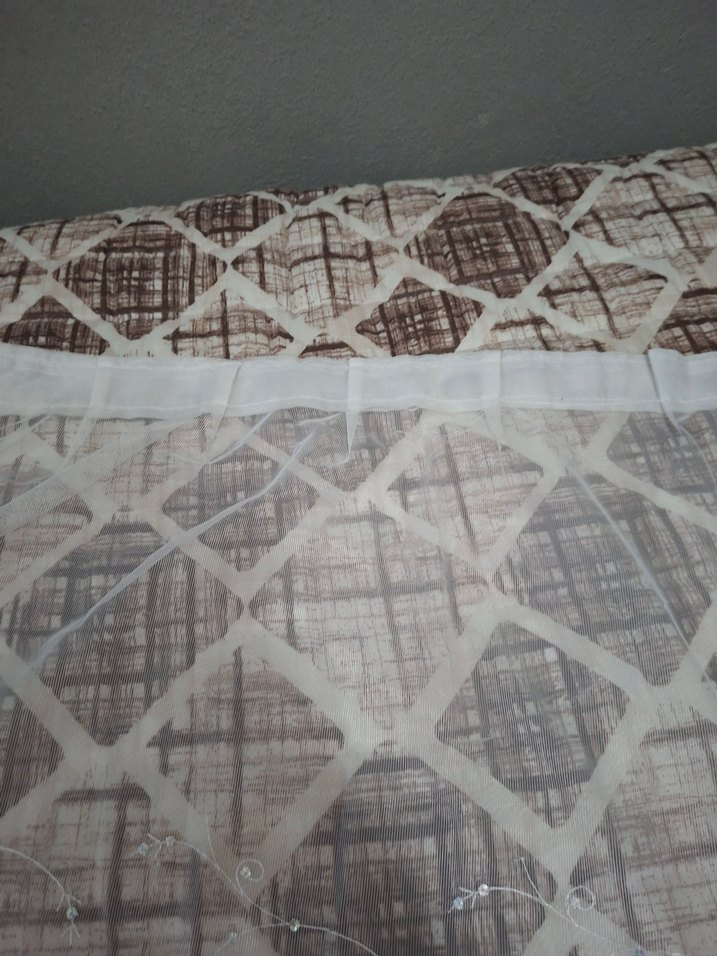 pul detaylı tek camlık tül - Görsel 3