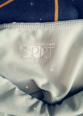 buz mavısı Elastik Kadın Spor Tayt - Görsel 2