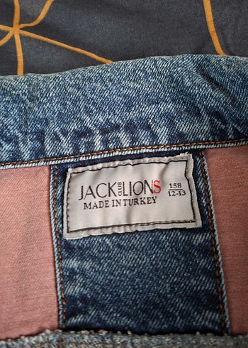 12 13 yas Düğmeli Kot Ceket - Görsel 3