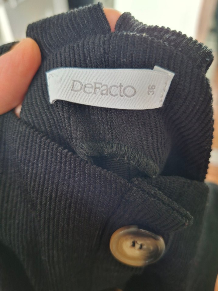 Düğmeli Bohem Siyah  Salopet - Görsel 2