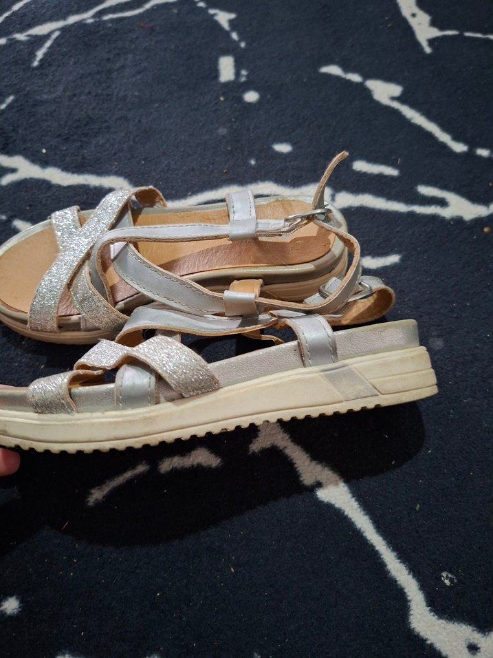 Bej cocuk Dolgu Topuk Sandalet - Görsel 2