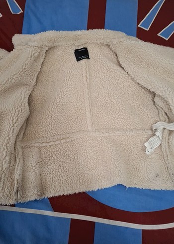 Kürklü Bej Kadın Kısa Ceket - Görsel 2